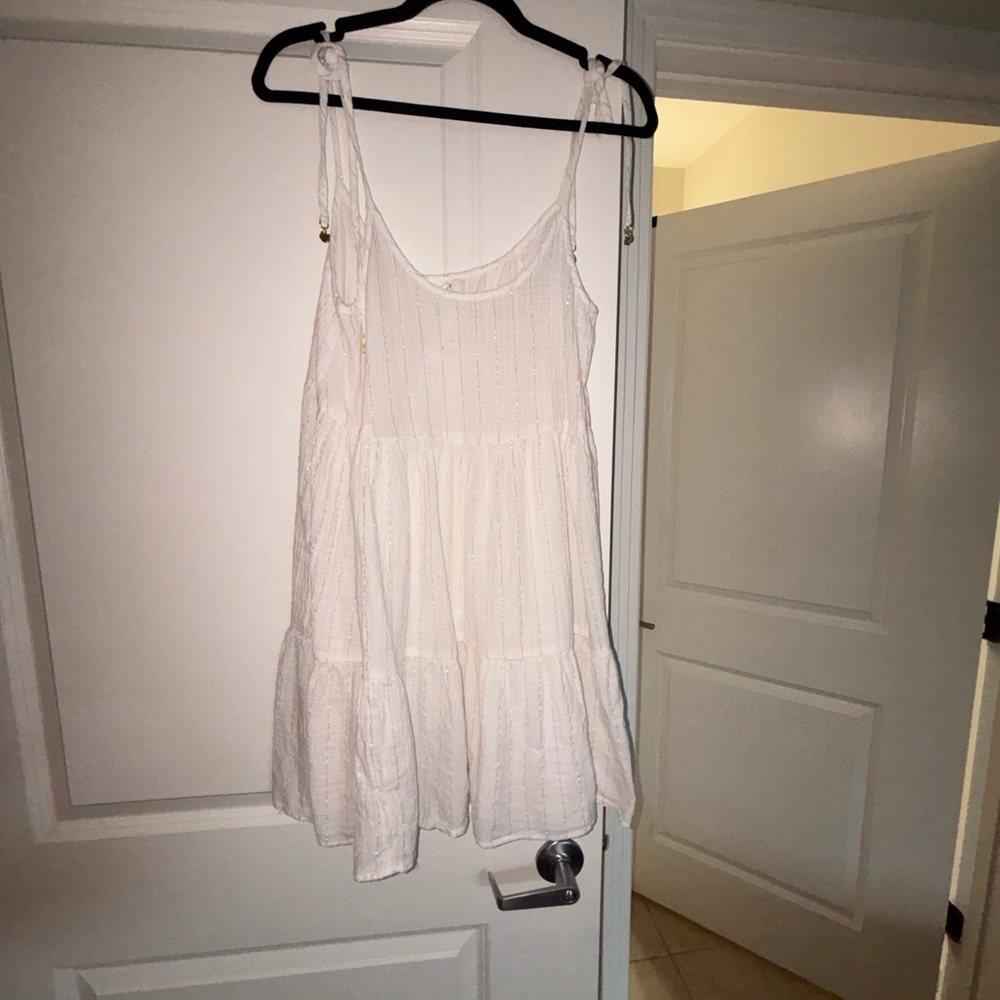 Elegant White Swim Cover Up